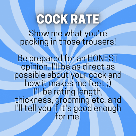 Rating Your Cock Topless