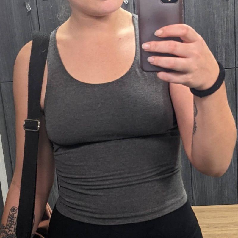 Gray Workout Top