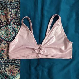 Shiny Pink Bra Top