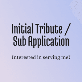 Initial Tribute and Sub Application Fee