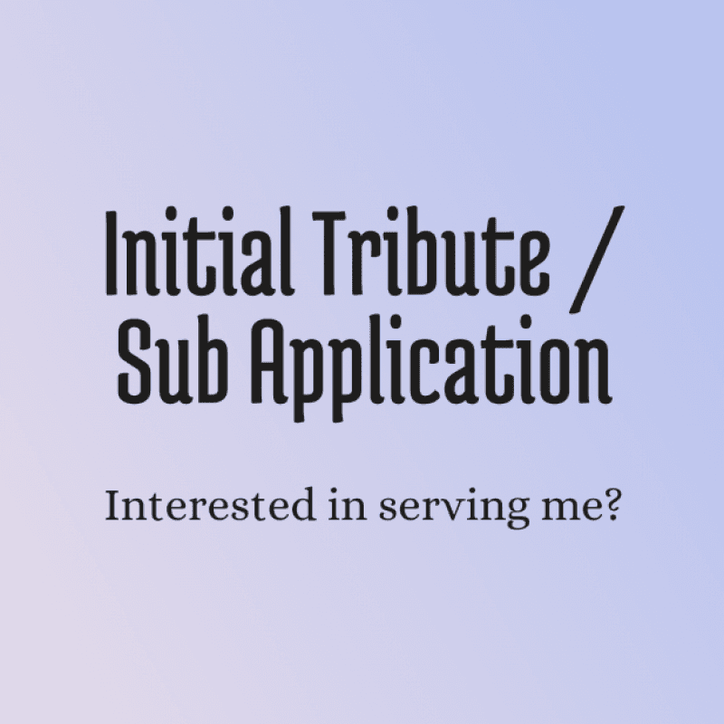 Initial Tribute and Sub Application Fee