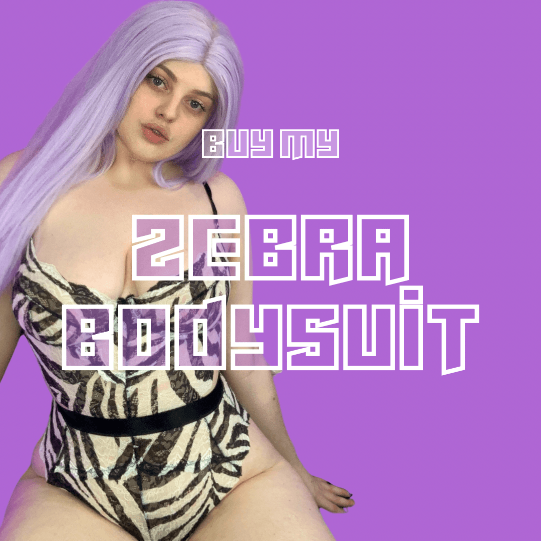 Violet Vicious Zebra Print Bodysuit