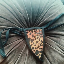 Leopard Print Thong