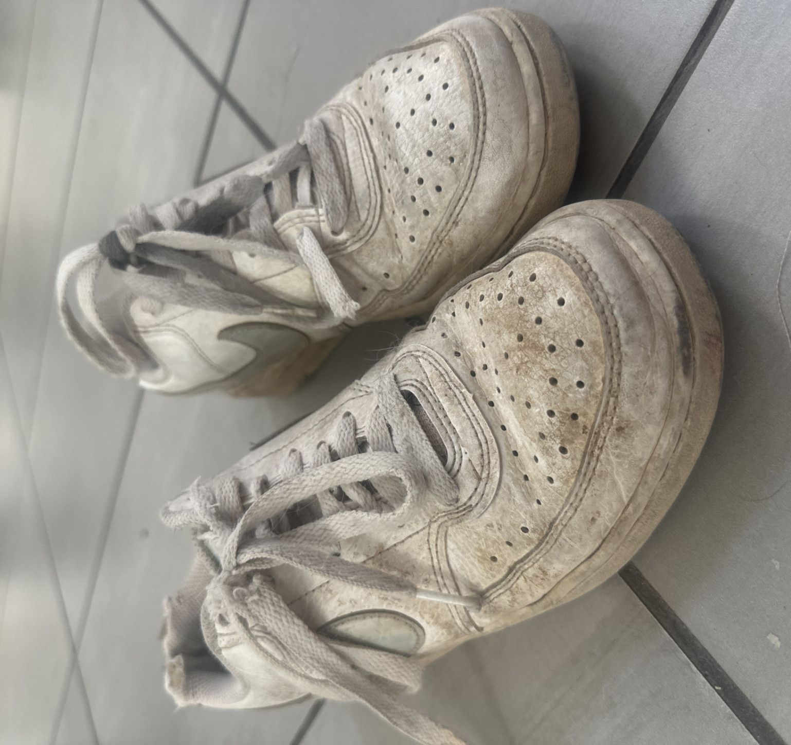 Extremely worn and stinky shoes