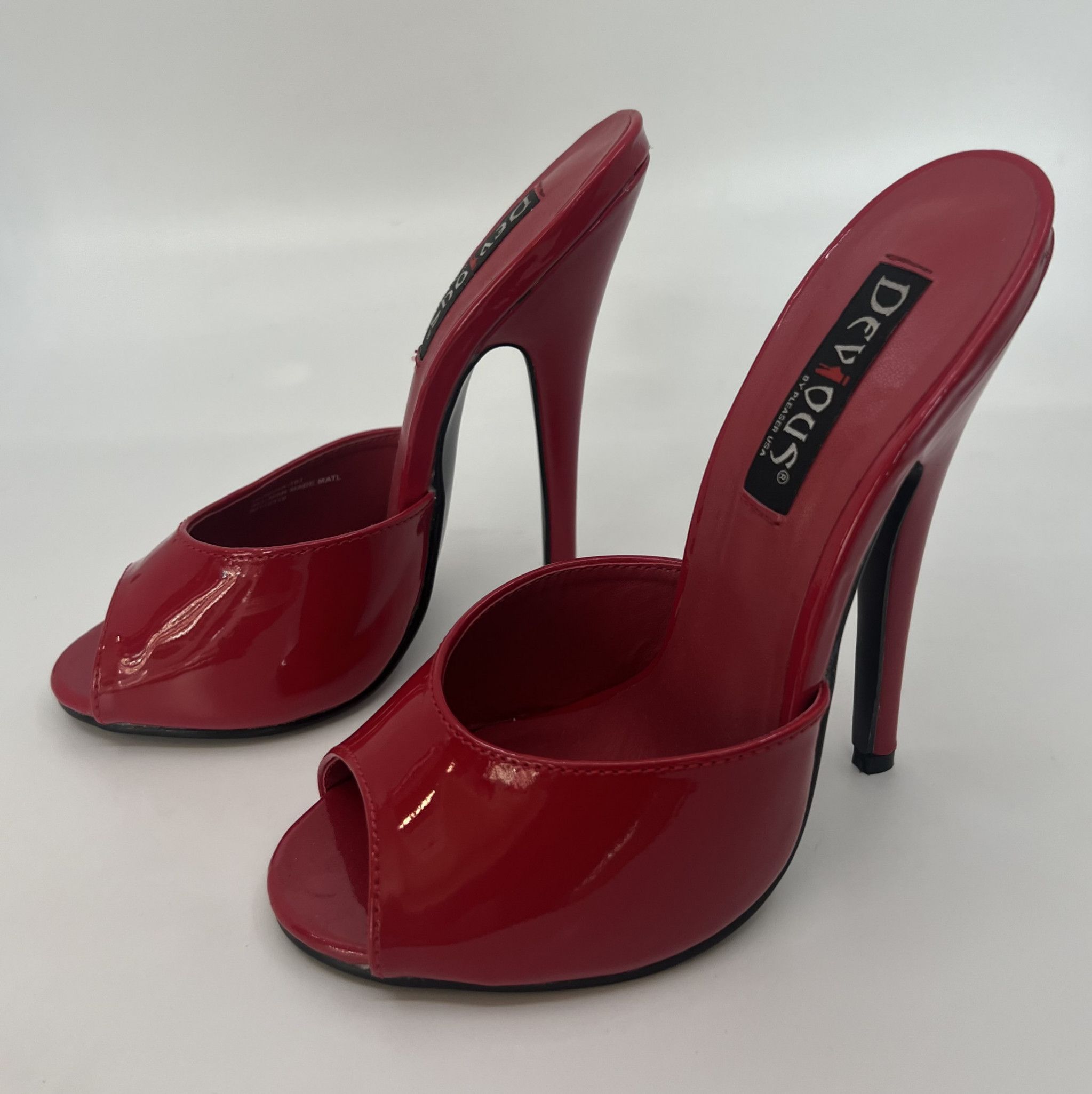 Shiny Red Devious Domme Heels