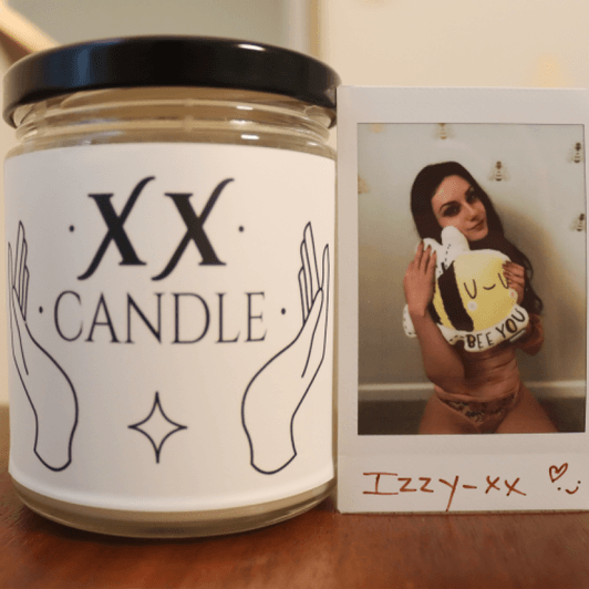 panties and xx candle with polaroid