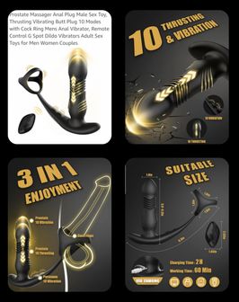 Prostate Massager Anal Plug Male Sex Toy