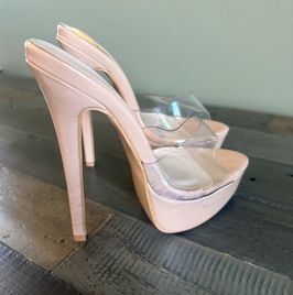 Worn Stiletto Heels