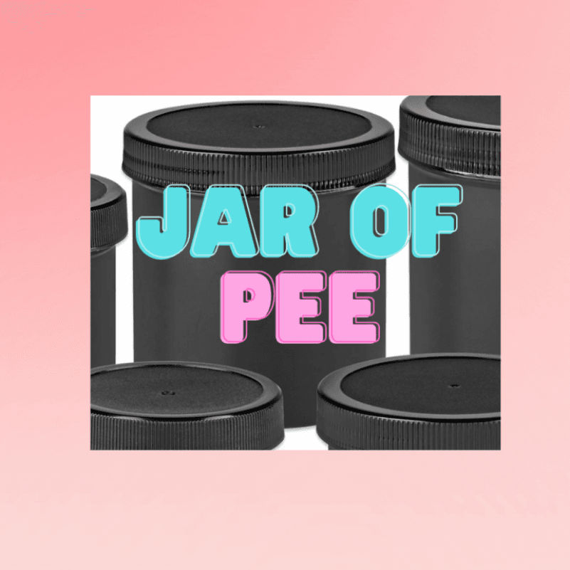 Jar of pee