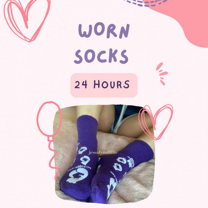 Hospital Grippy Purple Socks