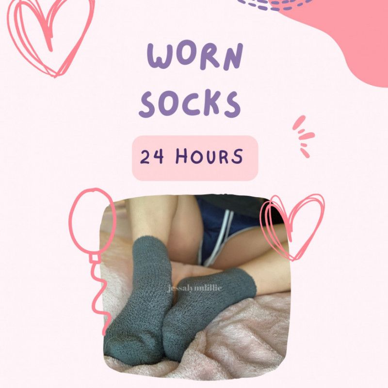 Grey Fuzzy Socks