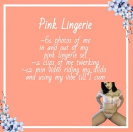 Pink Lingerie Photo Set