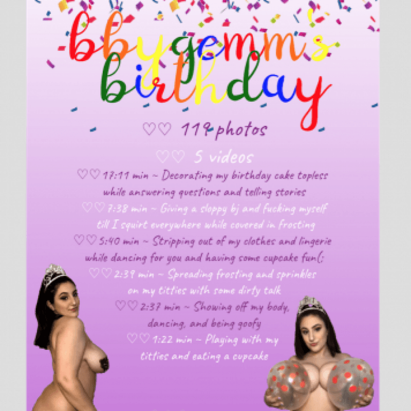 Bbygemms Birthday Content