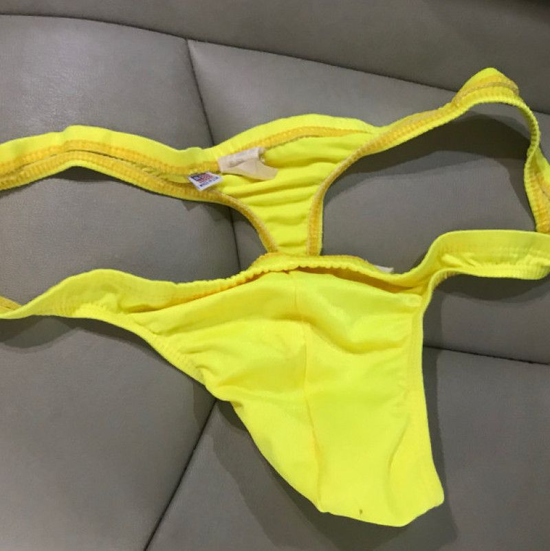 Yellow thong