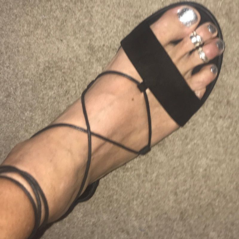 Black sandals