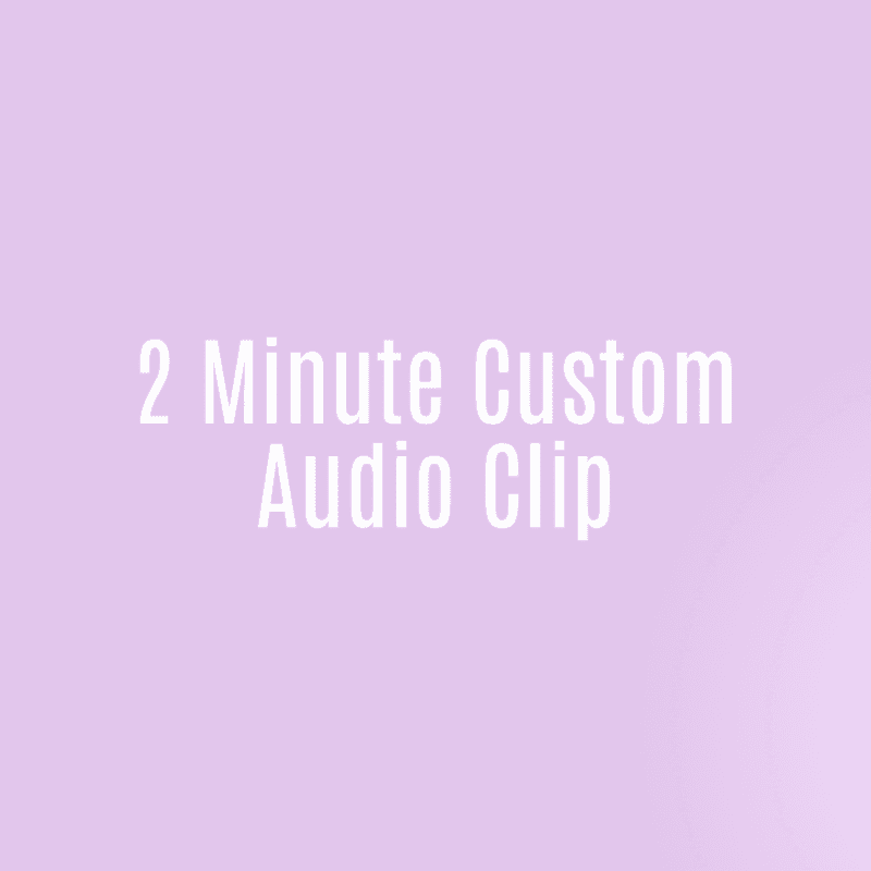 2 Minute Custom Audio Clip