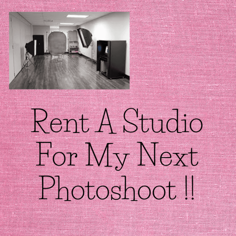 Rent a Studio for my Next Photoshoot!