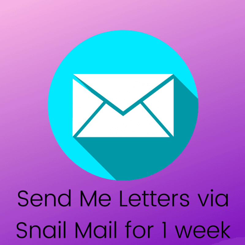 Send me letters for 1 week