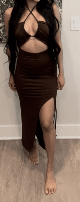 Sexy Brown Dress