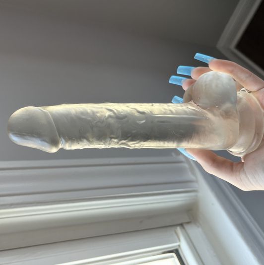 Clear Very Used Dildo