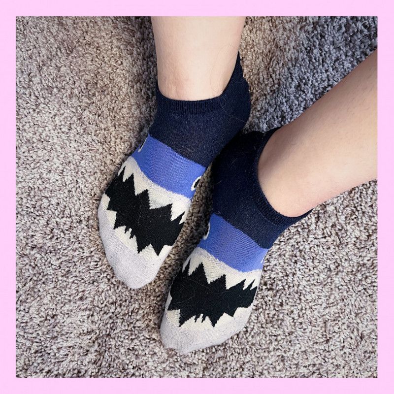 shark mouth socks