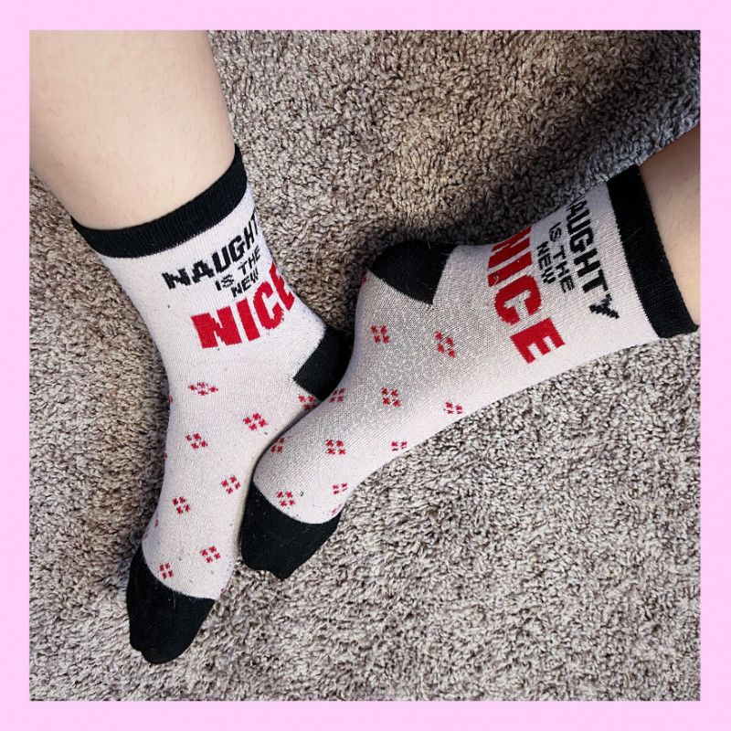 naughty nice socks