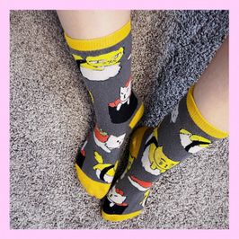 cat sushi socks