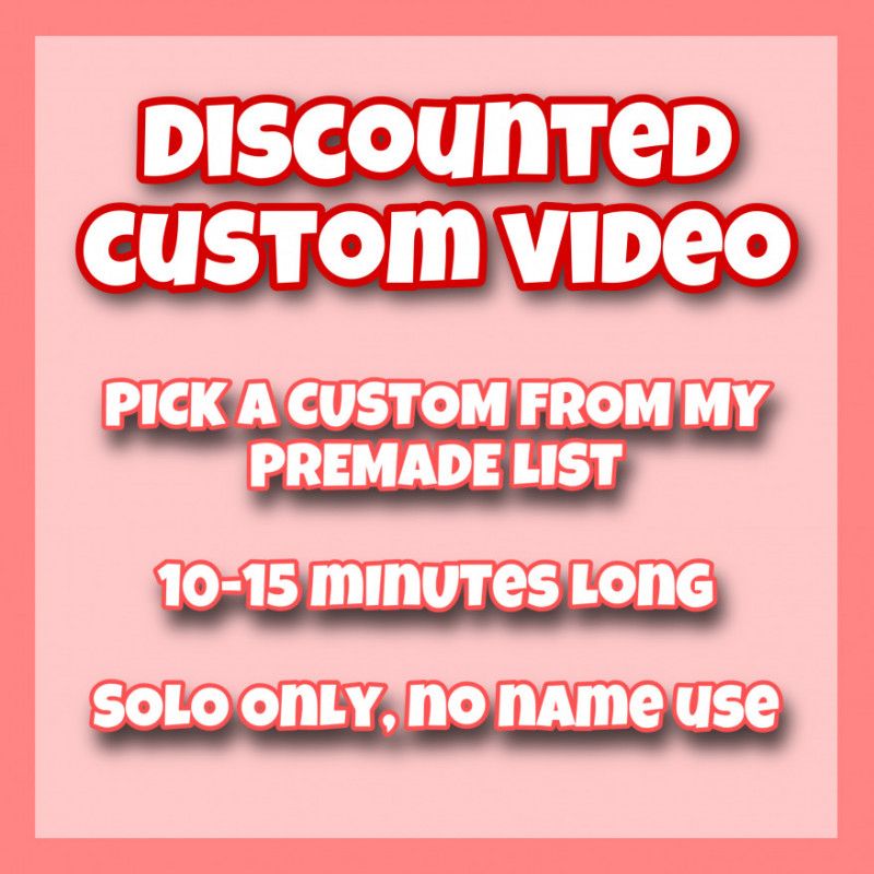 discounted custom video