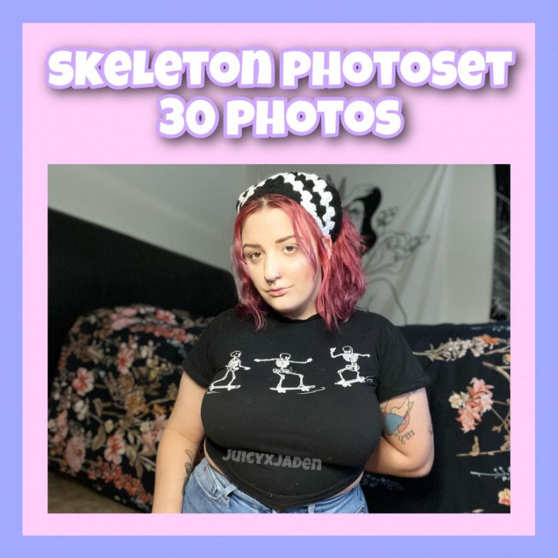 skeleton photo set