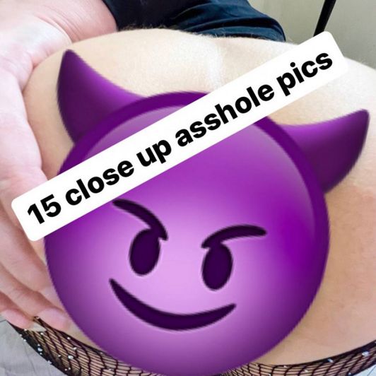 15 close up asshole pics