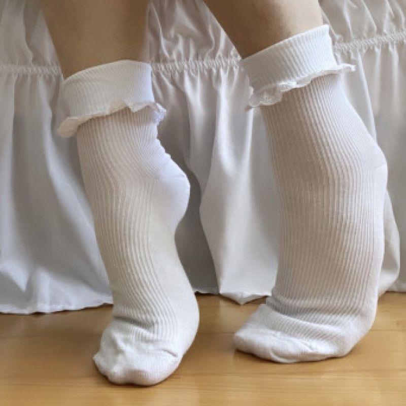 White frilly socks worn 7 days