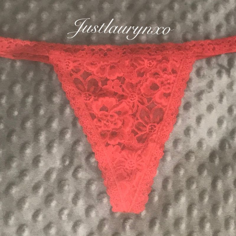 Red Lace See Through G String