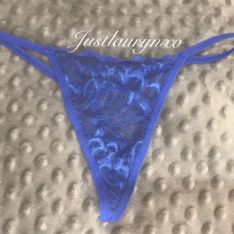 Dark Blue See Thru G String