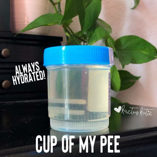 1 cup of my pee!