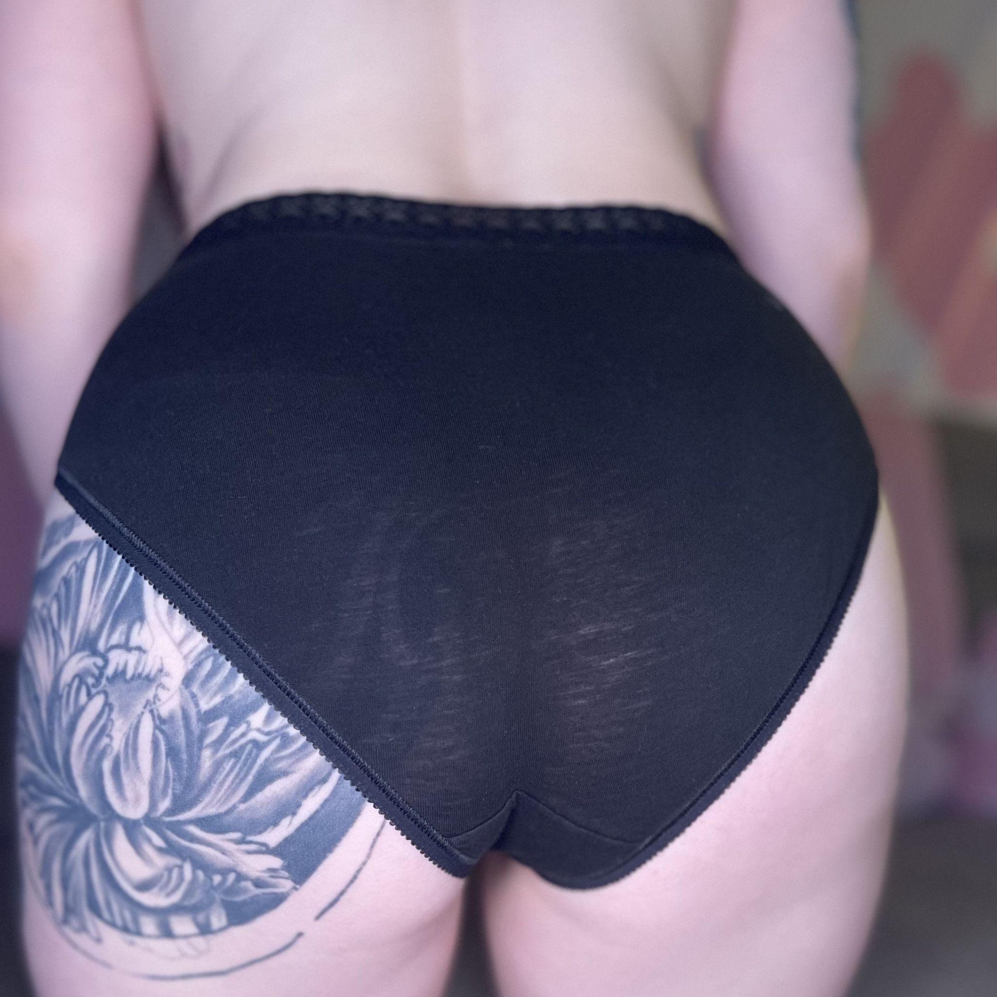 Black victoria secret cheeky booty worn panties