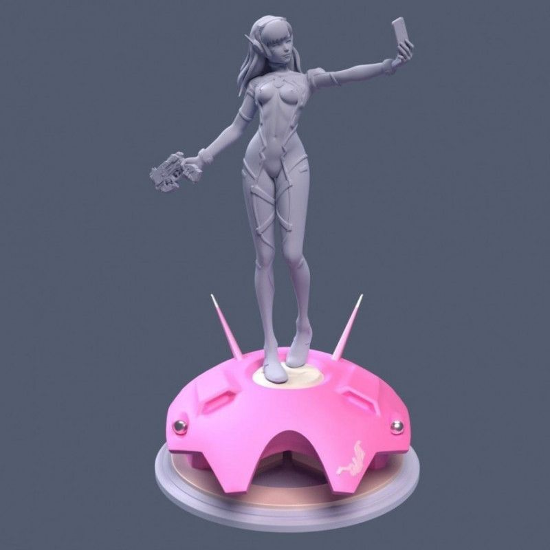 DVA Naked selfie 3D Printed