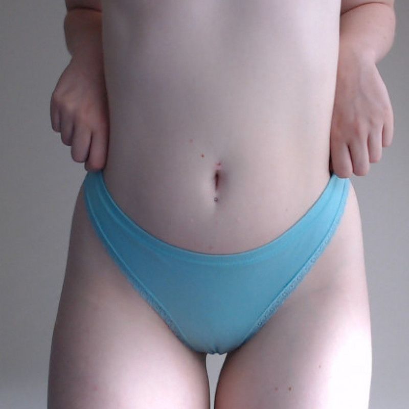 Blue thong