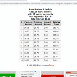 DEBT SCHEDULE