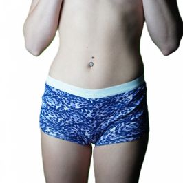 Blue Pattern Boyshort