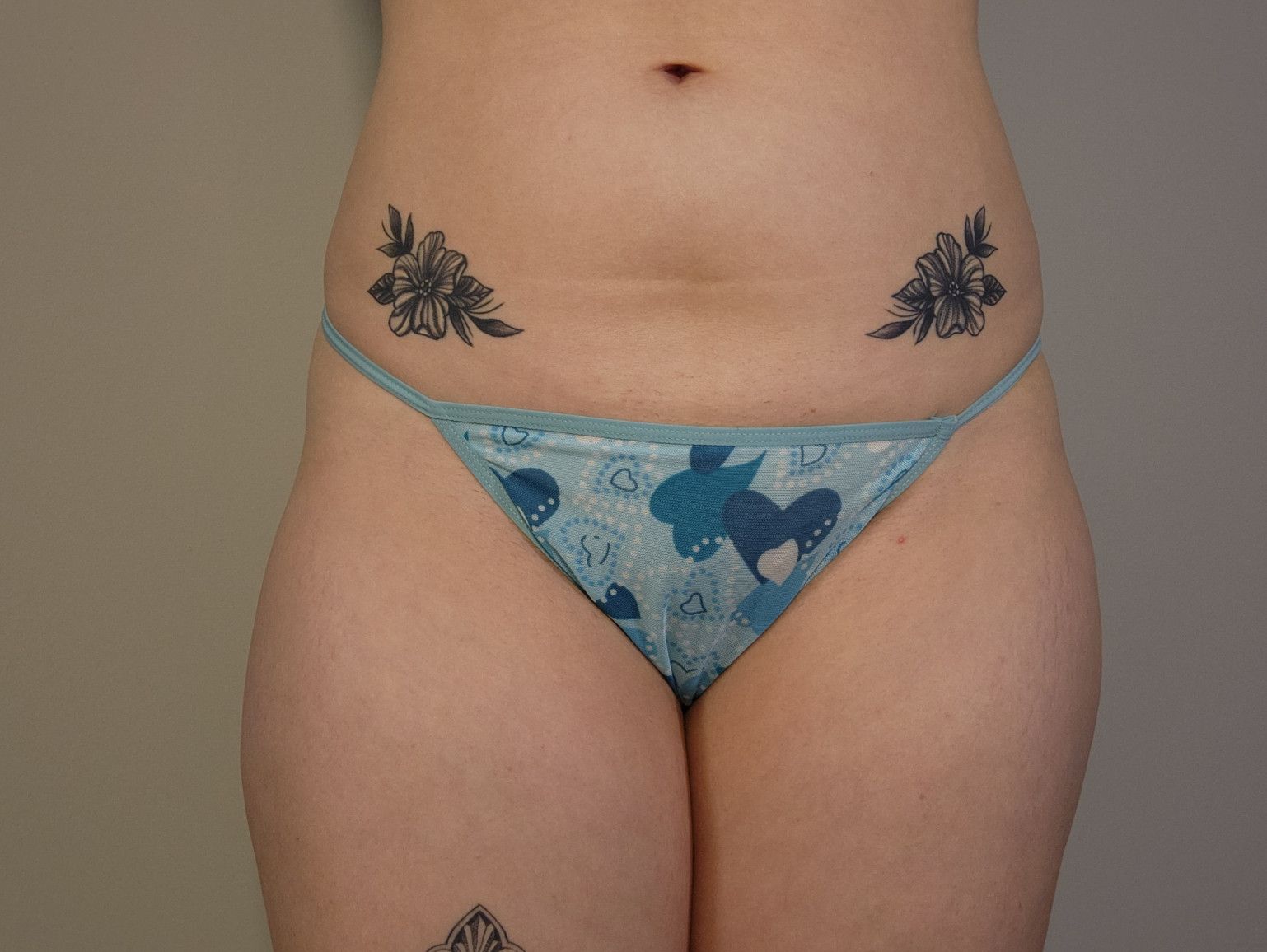 Blue Gstring with Hearts