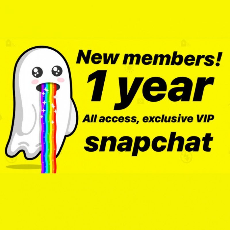 1 YR VIP SNAPCHAT: New Members!