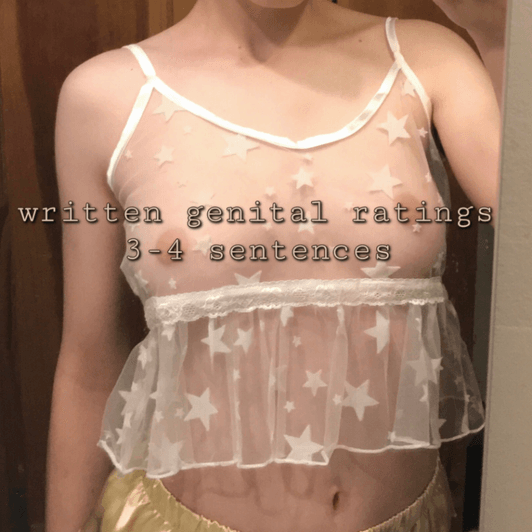 written genital rating