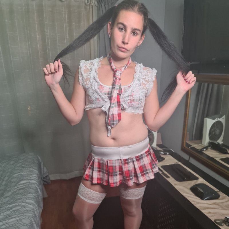 Naughty school girl photo shoot