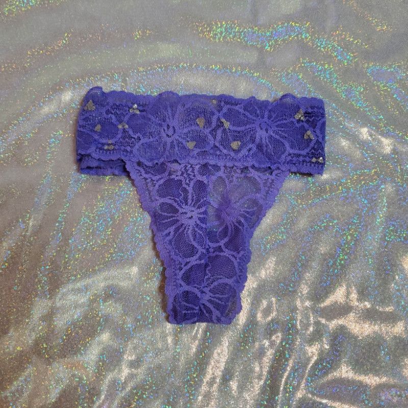 Lavender Lace Thong