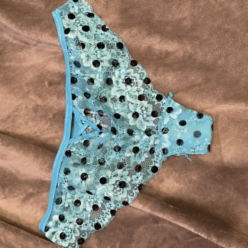 blue polka dot Panty