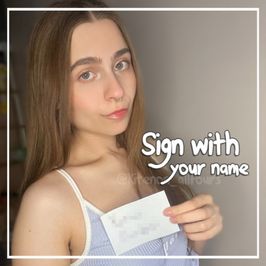 Sign with your name