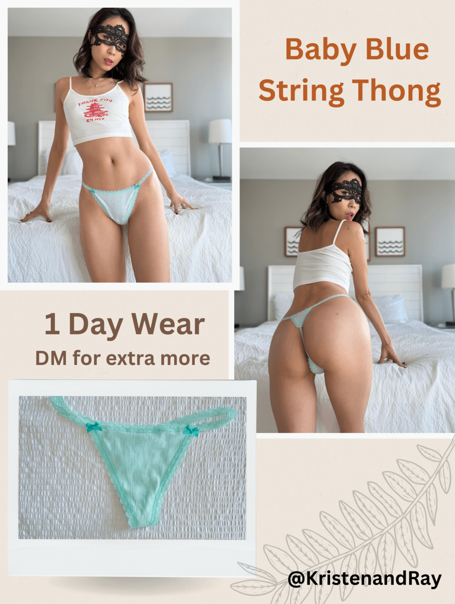 Baby Blue Strong Thong