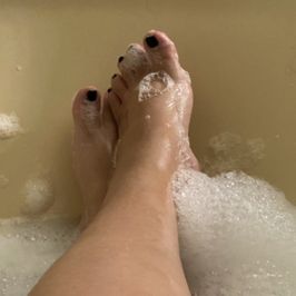 Soaking My Tired Feet With Bonus Pic!