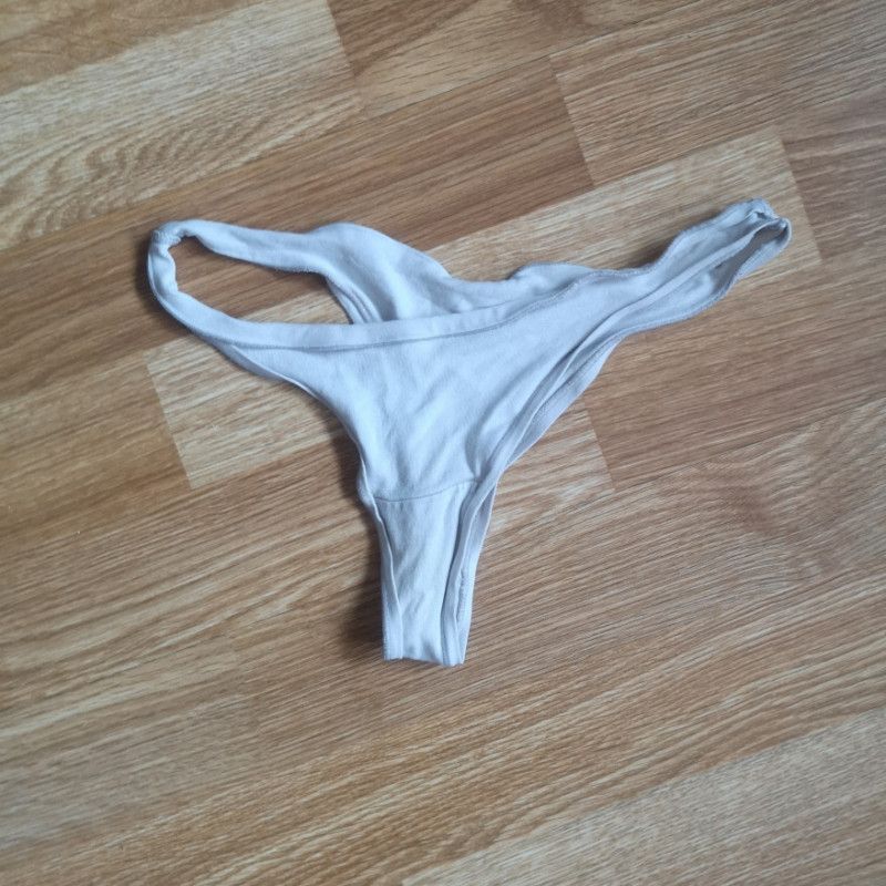 Used white thong