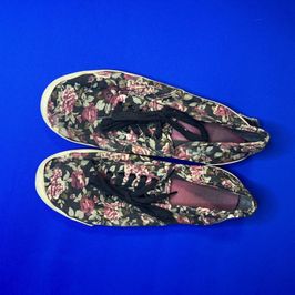 Dirty Flower Print Shoes